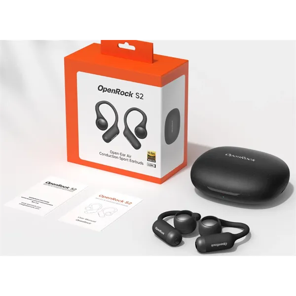 ONEODIO Sport Fejhallgató - OpenRock S2 Black (premium, légvezetés, BT 6.0, fekete) - Image 3