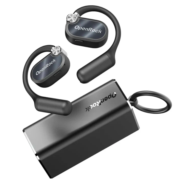 ONEODIO Sport Fejhallgató - OpenRock X Black (premium, légvezetés, BT 5.3, fekete) - Image 1