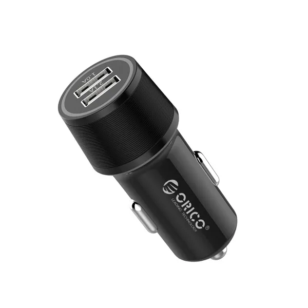 ORICO autós töltő - UCC-2U-BK (Szivargyújtós, USB-A+USB-C, fekete)