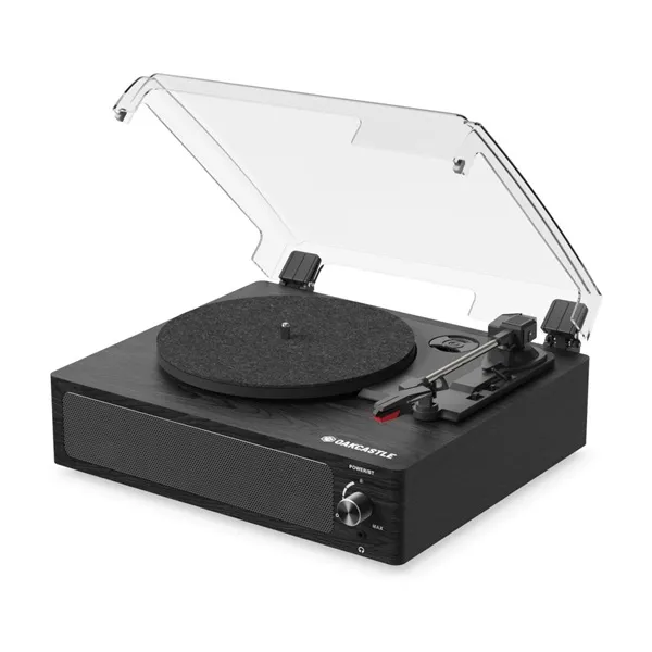 Oakcastle Lemezjátszó - TT100 (33/45/78 RPM, Bluetooth 5.0, RCA, AUX, hangszóró)