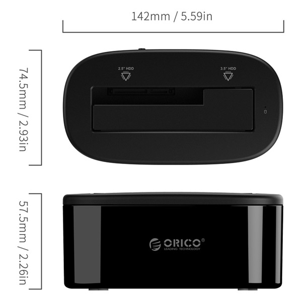 Orico_HDDSSD_Dokkolo_-_6218US3-EU-BK_2535_HDDSSD_-_USB-A_Max_16TB_fekete-i326059.jpg Orico HDD/SSD Dokkoló - 6218US3-EU-BK/80/ (2,5"/3,5" HDD/SSD -> USB-A, Max.: 16TB, fekete) - Image 4