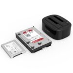 Orico HDD/SSD Dokkoló - 6228US3-C-EU-B/51/ (2x 2,5"/3,5" HDD/SSD -> USB-A, Max.: 16TB, Klón, fekete) - Image 3