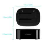 Orico HDD/SSD Dokkoló - 6228US3-C-EU-B/51/ (2x 2,5"/3,5" HDD/SSD -> USB-A, Max.: 16TB, Klón, fekete) - Image 5