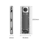 Orico Külső M.2 ház - TCM2-G20-BK (USB-A -> M.2 NVMe(M-key; B&M Key), Max.: 8TB, 20 Gbps, fekete) - Image 3