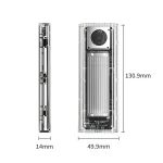 Orico Külső M.2 ház - ORICO-TCM2-U4-SV-BP (USB-C 4 -> M.2 NVMe, Max.: 8TB, 40 Gbps, szürke) - Image 3