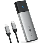 Orico Külső M.2 ház - STPWDM2-G2-GY (USB-A/C -> M.2 NVMe, Max.: 8TB, 10 Gbps)