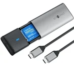 Orico Külső M.2 ház - STPWDM2-G2-GY (USB-A/C -> M.2 NVMe, Max.: 8TB, 10 Gbps) - Image 4