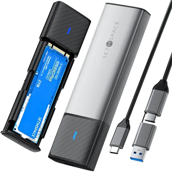 Orico Külső M.2 ház - STPWDM2-G2-GY (USB-A/C -> M.2 NVMe, Max.: 8TB, 10 Gbps) - Image 5