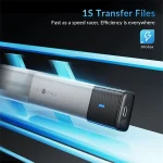 Orico Külső M.2 ház - STPWDM2-G2-GY (USB-A/C -> M.2 NVMe, Max.: 8TB, 10 Gbps) - Image 7