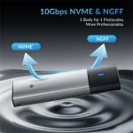 Orico Külső M.2 ház - STPWDM2-G2-GY (USB-A/C -> M.2 NVMe, Max.: 8TB, 10 Gbps) - Image 12
