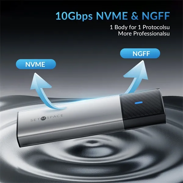 Orico Külső M.2 ház - STPWDM2-G2-GY (USB-A/C -> M.2 NVMe, Max.: 8TB, 10 Gbps) - Image 12