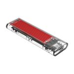 Orico Külső M.2 ház - TCM2-C3-RD/18/ (USB-C 3.1 -> M.2 NVMe, Max.: 2TB, 10 Gbps, piros) - Image 2