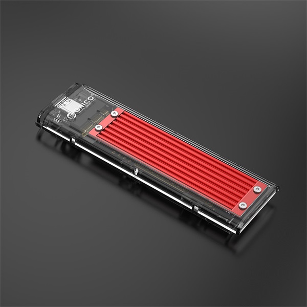 Orico Külső M.2 ház - TCM2-C3-RD/18/ (USB-C 3.1 -> M.2 NVMe, Max.: 2TB, 10 Gbps, piros) - Image 5