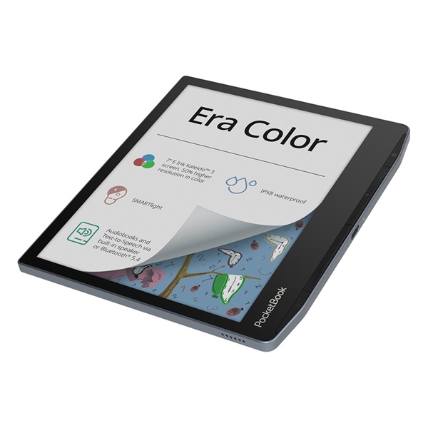 POCKETBOOK e-Reader - PB700K3 ERA COLOR Sea (7"E Ink 1680x1264, Cpu: 1,8GH, 32GB,2500mAh, wifi, B, USB-C, kép megvilág.) - Image 6