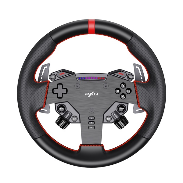 PXN csomag - VD4 PC Szimulátor szett (Direct Drive, VD4 bázis + WAS kormány + PD HM pedál + bilincs, fekete) - Image 2