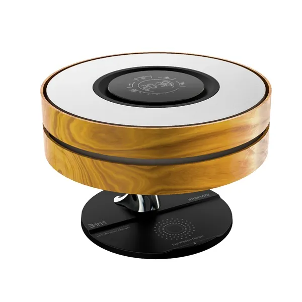 Promate_Asztali_lampa_hangszoro_-_MIRTH_3in1_BT_v50_10W_LED_lampa_wireless_tolto_digitalis_ora-i378872.webp Promate Asztali lámpa, hangszóró - MIRTH (3in1, BT v5.0, 10W, LED lámpa, wireless töltő, digitális óra) - Image 1