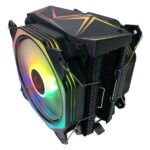 Rampage CPU Cooler - OCTAGON C60 (max 40dB, 96,84 m3/h, 4 pin csatlakozó, 2x12cm, A-RGB, LED) - Image 2