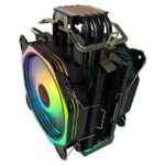 Rampage CPU Cooler - OCTAGON C60 (max 40dB, 96,84 m3/h, 4 pin csatlakozó, 2x12cm, A-RGB, LED) - Image 3