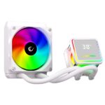 Rampage CPU Water Cooler - INFINITE V120 (36,9dB max., 98,54 m3/h; 12cm, A-RGB LED, fehér) - Image 6
