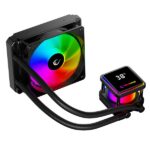 Rampage CPU Water Cooler - INFINITE V120 (36,9dB max., 98,54 m3/h; 12cm, A-RGB LED, fekete) - Image 3