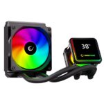 Rampage CPU Water Cooler - INFINITE V120 (36,9dB max., 98,54 m3/h; 12cm, A-RGB LED, fekete) - Image 6