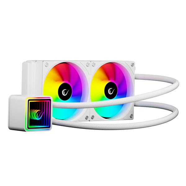 Rampage_CPU_Water_Cooler_-_INFINITE_V240_369dB_max_9854_m3h_2x12cm_A-RGB_LED_feher-i510687.jpg Rampage CPU Water Cooler - INFINITE V240 (36,9dB max., 98,54 m3/h; 2x12cm, A-RGB LED, fehér) - Image 1