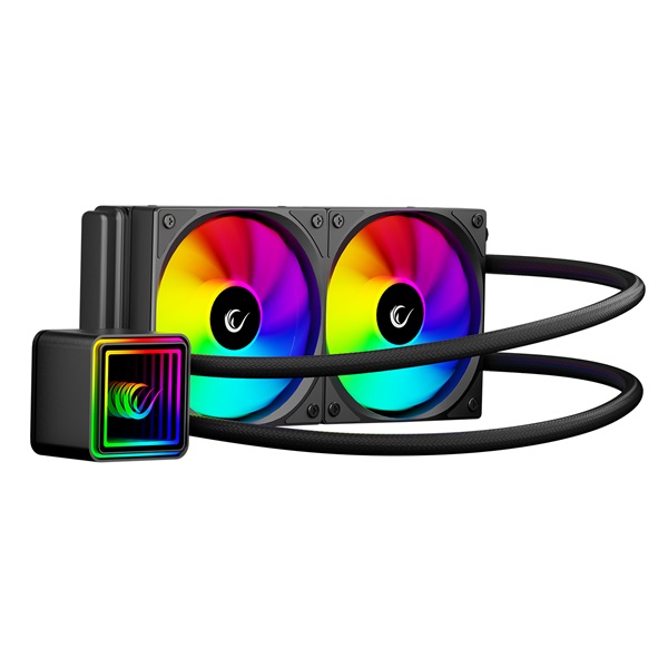 Rampage_CPU_Water_Cooler_-_INFINITE_V240_369dB_max_9854_m3h_2x12cm_A-RGB_LED_fekete-i510772.jpg Rampage CPU Water Cooler - INFINITE V240 (36,9dB max., 98,54 m3/h; 2x12cm, A-RGB LED, fekete) - Image 1