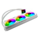 Rampage CPU Water Cooler - INFINITE V360 (36,9dB max., 98,54 m3/h; 3x12cm, A-RGB LED, fehér) - Image 2