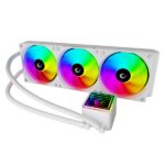 Rampage CPU Water Cooler - INFINITE V360 (36,9dB max., 98,54 m3/h; 3x12cm, A-RGB LED, fehér) - Image 3