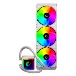 Rampage CPU Water Cooler - INFINITE V360 (36,9dB max., 98,54 m3/h; 3x12cm, A-RGB LED, fehér) - Image 4