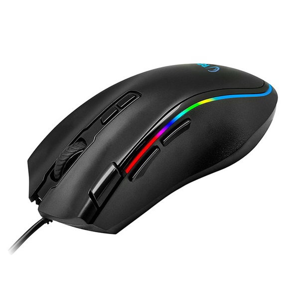 Rampage Egér Gamer - SMX-G72 GREEDY RGB (4800DPI, 8 gomb, makro, RGB LED, 1,7M kábel, fekete) - Image 4