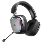 Rampage Fejhallgató - RETSU (1000mAh, Bluetooth+kábel+2,4Ghz, mikrofon, hangerőszabályzó, nagy-párnás, RGB, fekete) - Image 3