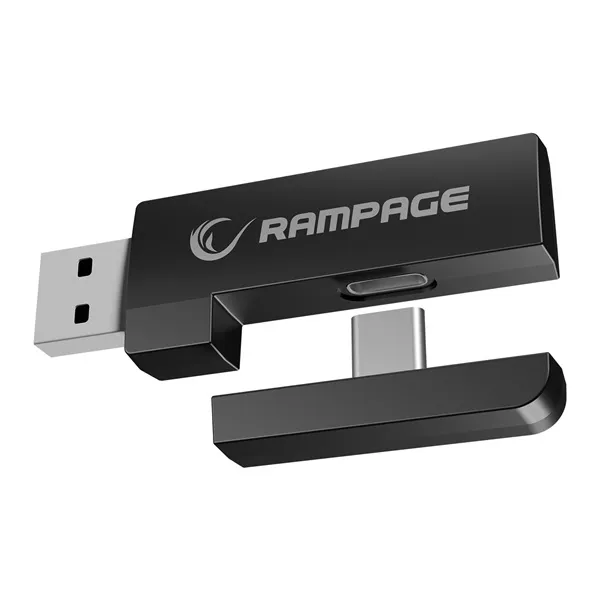 Rampage Fejhallgató - RETSU (1000mAh, Bluetooth+kábel+2,4Ghz, mikrofon, hangerőszabályzó, nagy-párnás, RGB, fekete) - Image 4