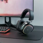 Rampage Fejhallgató - RETSU (1000mAh, Bluetooth+kábel+2,4Ghz, mikrofon, hangerőszabályzó, nagy-párnás, RGB, fekete) - Image 6