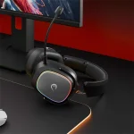 Rampage Fejhallgató - RETSU (1000mAh, Bluetooth+kábel+2,4Ghz, mikrofon, hangerőszabályzó, nagy-párnás, RGB, fekete) - Image 7