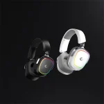 Rampage Fejhallgató - RETSU (1000mAh, Bluetooth+kábel+2,4Ghz, mikrofon, hangerőszabályzó, nagy-párnás, RGB, fekete) - Image 9