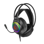 Rampage Fejhallgató - RM-K27 X-JAMMER (mikrofon, 3,5 mm Jack, hangerőszabályzó, nagy-párnás, fekete, RGB LED) - Image 2