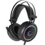 Rampage Fejhallgató - STORMY RGB (7.1, mikrofon, USB, hangerőszabályzó, nagy-párnás, 2m kábel, fekete)