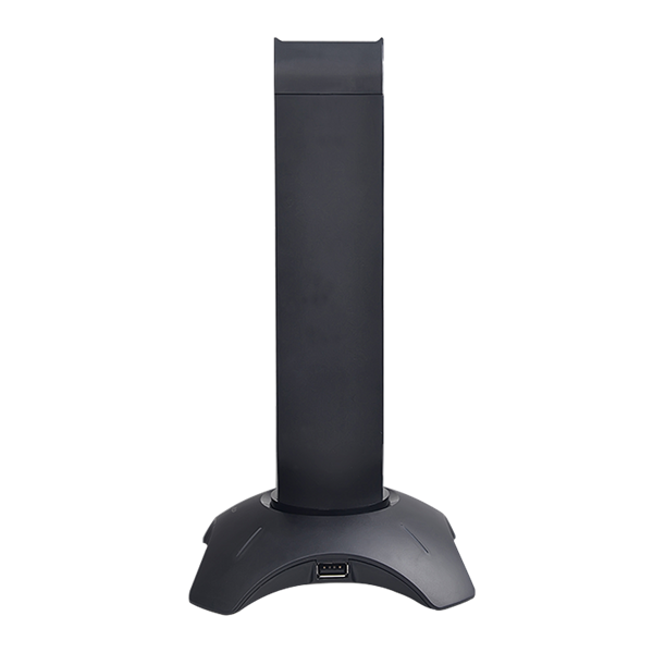 Rampage Fejhallgató állvány - RM-H66 GUARD (fekete, műanyag, USB HUB, Egérkábel tartó, RGB) - Image 5