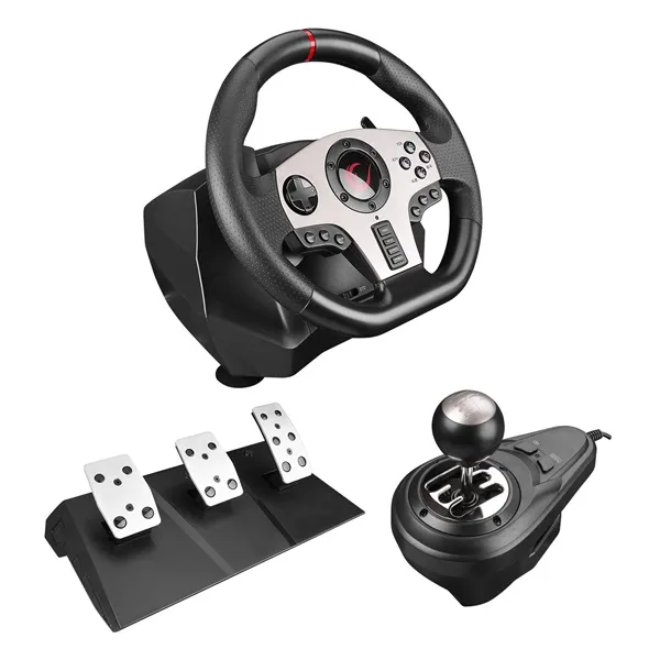 Rampage Gamer kormány - V902  (PC, 3 pedál+váltókar, vibrálás)