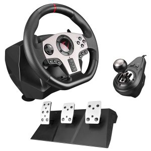 Rampage Gamer kormány - V902 (PS3/PS4/PC/XBOXONE/XBOX360 /SWITCH, 3 pedál+váltókar, vibrálás)