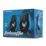 Rampage Hangszóró 2.0 - RMS-G7 Falsetto (6W RMS; hangerőszabályzó; 3,5mm jack; USB, RGD LED, Kék) - Image 4