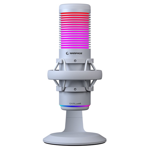 Rampage_Mikrofon_-_BEMOL_USB_PCMACAndroid_zajelnyomo_allvany_feher_2m_kabel_RGB-i453716.jpg Rampage Mikrofon - BEMOL (USB, PC/MAC/Android, zajelnyomó, állvány, fehér, 2m kábel, RGB) - Image 2