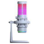 Rampage Mikrofon - BEMOL (USB, PC/MAC/Android, zajelnyomó, állvány, fehér, 2m kábel, RGB) - Image 3