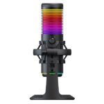 Rampage Mikrofon - BEMOL (USB, PC/MAC/Android, zajelnyomó, állvány, fekete, 2m kábel, RGB) - Image 6