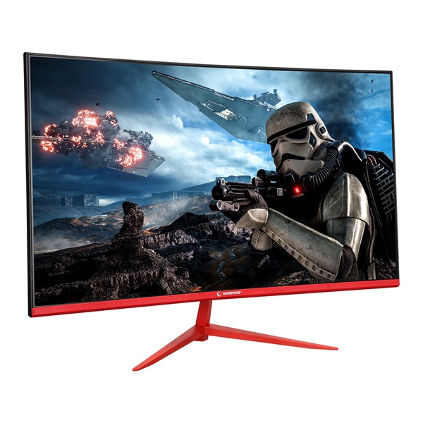 Rampage Monitor 27" - BLAZE BL27R165C  (VA, 165Hz, 1ms, 16:9, 1920x1080, 220cd/m2, HDMI, DP, fekete, FreeSync, ívelt) - Image 2