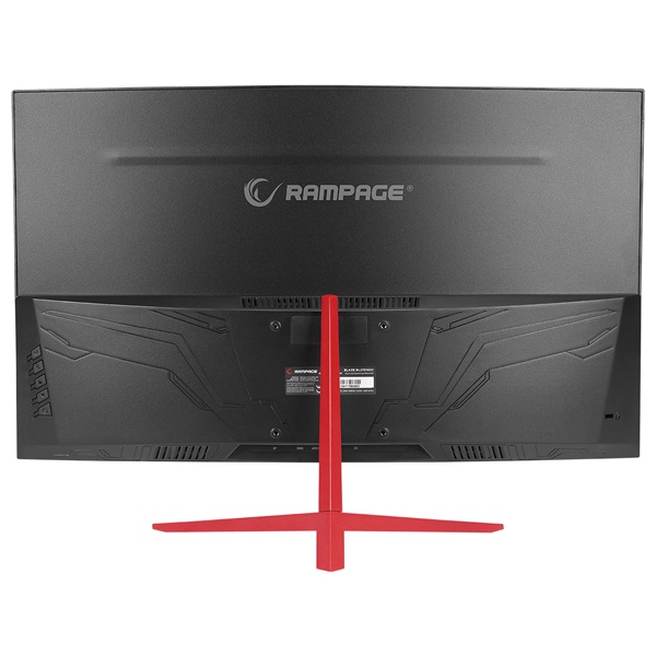Rampage Monitor 27" - BLAZE BL27R165C  (VA, 165Hz, 1ms, 16:9, 1920x1080, 220cd/m2, HDMI, DP, fekete, FreeSync, ívelt) - Image 4
