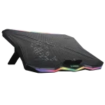 Rampage Notebook Hűtőpad 17,3"-ig - AD-RC8 SHOWY (fém rács; RGB, 1x18cm, USB port, állítható döntési magasság)