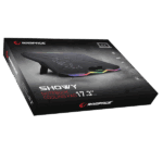 Rampage Notebook Hűtőpad 17,3"-ig - AD-RC8 SHOWY (fém rács; RGB, 1x18cm, USB port, állítható döntési magasság) - Image 5