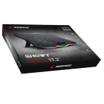 Rampage Notebook Hűtőpad 17,3"-ig - AD-RC8 SHOWY (fém rács; RGB, 1x18cm, USB port, állítható döntési magasság) - Image 5